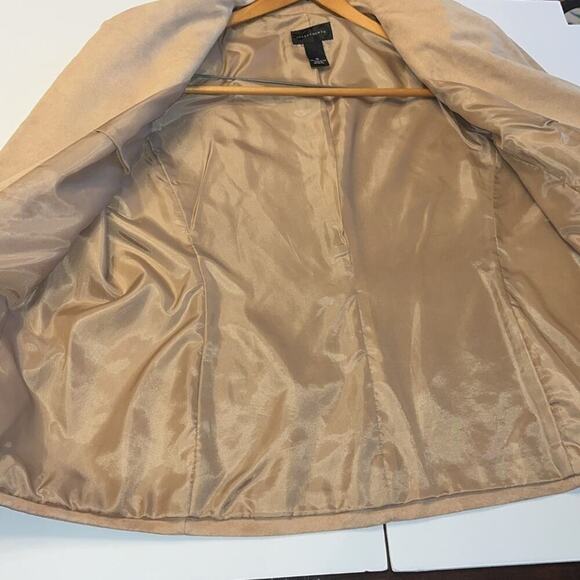 Vintage blazer faux suede soft open front blazer jacket coat dress jacket - Picture 7 of 12